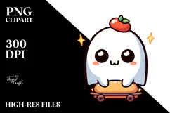 Funny Bougee Ghost Digital Painting PNG Product Image 2