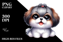Cute Happy Shih Tzu, High-Res PNG Product Image 2