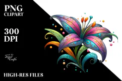 Glossy Wooden Lily,High-Res PNG Product Image 2