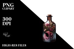 Abstract Bottle Zinnia Clipart Product Image 1