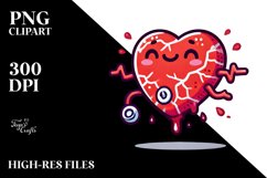 Cartoon Heart, PNG Product Image 2
