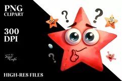 Expressive Star Caricature, Transparent PNG Product Image 3