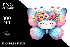 Adorned Butterfly with Flower Crown Product Image 2