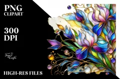Watercolor Luxury Flower Splash Clipart Product Image 3