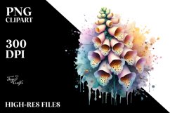 Abstract Foxglove Splash Clipart Product Image 3