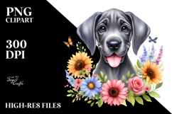 Happy Cute Great Dane PNG Product Image 2