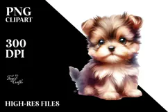 Sleeping Baby Puppy PNG Product Image 2