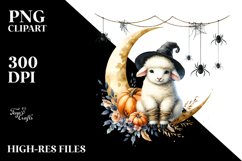 Watercolor Lamb for Halloween, High-Res PNG Product Image 2