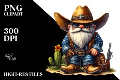 Detailed Vibrant Cowboy Gnome PNG Product Image 3