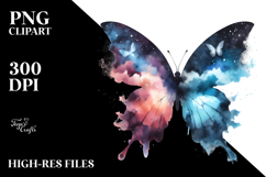 Grungy Butterfly Silhouettes, High-Res PNG Product Image 2