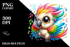 Crazy Baby Cockatoo Cartoon Clipart Product Image 1