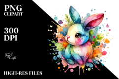 Colorful Bunny Made of PNG Product Image 2