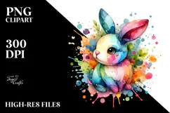 Colorful Bunny Made of PNG Product Image 2