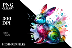 Colorful Bunny Made of PNG Product Image 2
