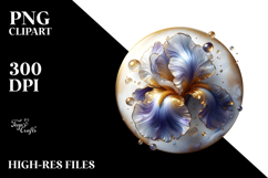 Abstract Iris PNG Product Image 2