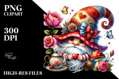 Valentines Gnome Heart PNG Product Image 2