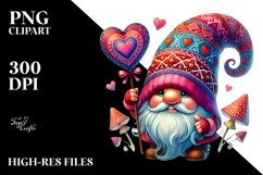 Valentines Gnome Heart PNG Product Image 2