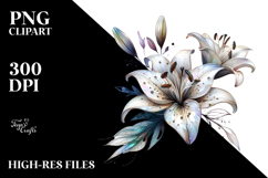 Lily Watercolor Splash PNG Product Image 2