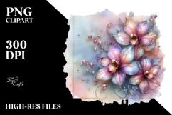 Abstract Orchid Material PNG Product Image 2