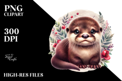 Sleeping Baby Otter PNG Product Image 2