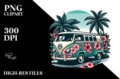 Retro Tropical Van 20 oz Tumbler PNG Product Image 2