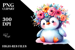 Cute Cartoon-Style Penguin PNG Product Image 2