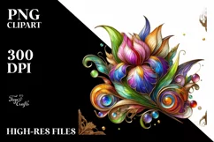 Watercolor Luxury Flower Splash Clipart Product Image 3