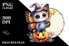 dressed for Halloween Baby Butterfly PNG Product Image 1