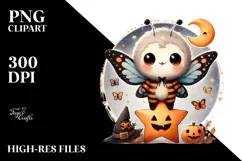 dressed for Halloween Baby Butterfly PNG Product Image 2