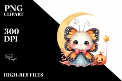 dressed for Halloween Baby Butterfly PNG Product Image 1