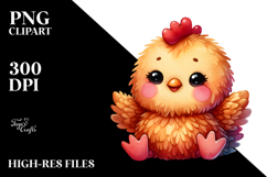 Cute Baby Plush Chicken Clipart Product Image 2