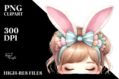 Easter Girly Bunny Ears PNG Product Image 2