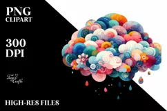 colorful baby, whimsical hummingbird PNG Product Image 3