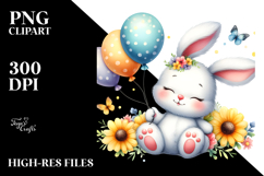 Colorful Small Baby Bunny Sleeping Product Image 2