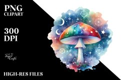 Colorful Celestial Watercolor Clipart Product Image 3