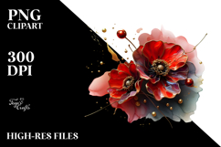 Glossy Poppy in Material, PNG Product Image 2