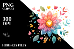 Simple Boho Flower, Transparent PNG Product Image 2