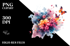 Colorful Butterfly Painting, Transparent PNG Product Image 2
