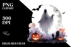 Simple Halloween Drawing Apparition | Sublimation | Clipart Product Image 3