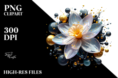 Abstract Daffodil PNG Product Image 2