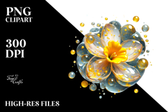 Abstract Daffodil PNG Product Image 2