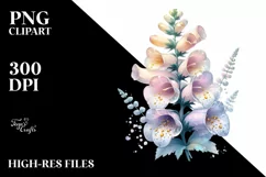 Detailed Glossy Foxglove with Transparent PNG Product Image 3