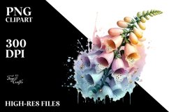 Detailed Glossy Foxglove with Transparent PNG Product Image 1