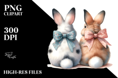 Bunnies Sitting View, Transparent PNG Product Image 2