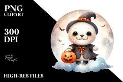 dressed for Halloween Baby Seal PNG Product Image 2