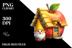 Detailed Gnome with Yellow Hat PNG Product Image 3