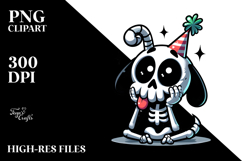 Goofy Skeletton with Party Hat PNG Product Image 2