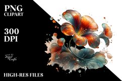 Abstract y Nasturtium Clipart Product Image 1