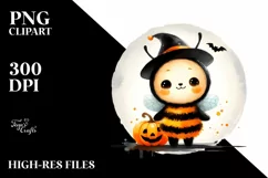 dressed for Halloween Baby Bee PNG Product Image 1