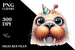 Walrus Party Hat Confused Product Image 3